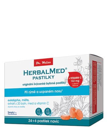 HerbalMed pastilky Eukalyptus + máta + vit.C